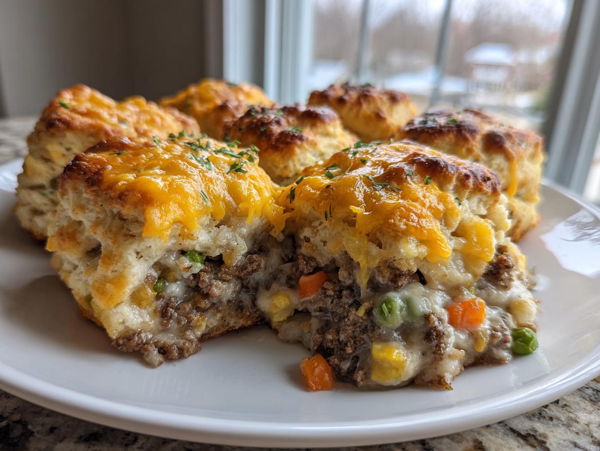 Ground Beef Biscuit Bake: 1 Easy Comfort Meal