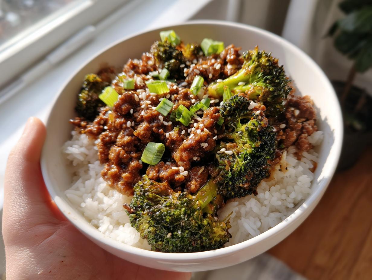 Amazing Ground Beef and Broccoli Dinner Recipe: 1-Skillet!