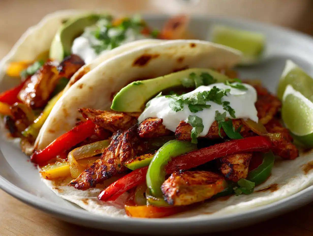 Healthy Chicken Fajitas: 35g Protein Dinner