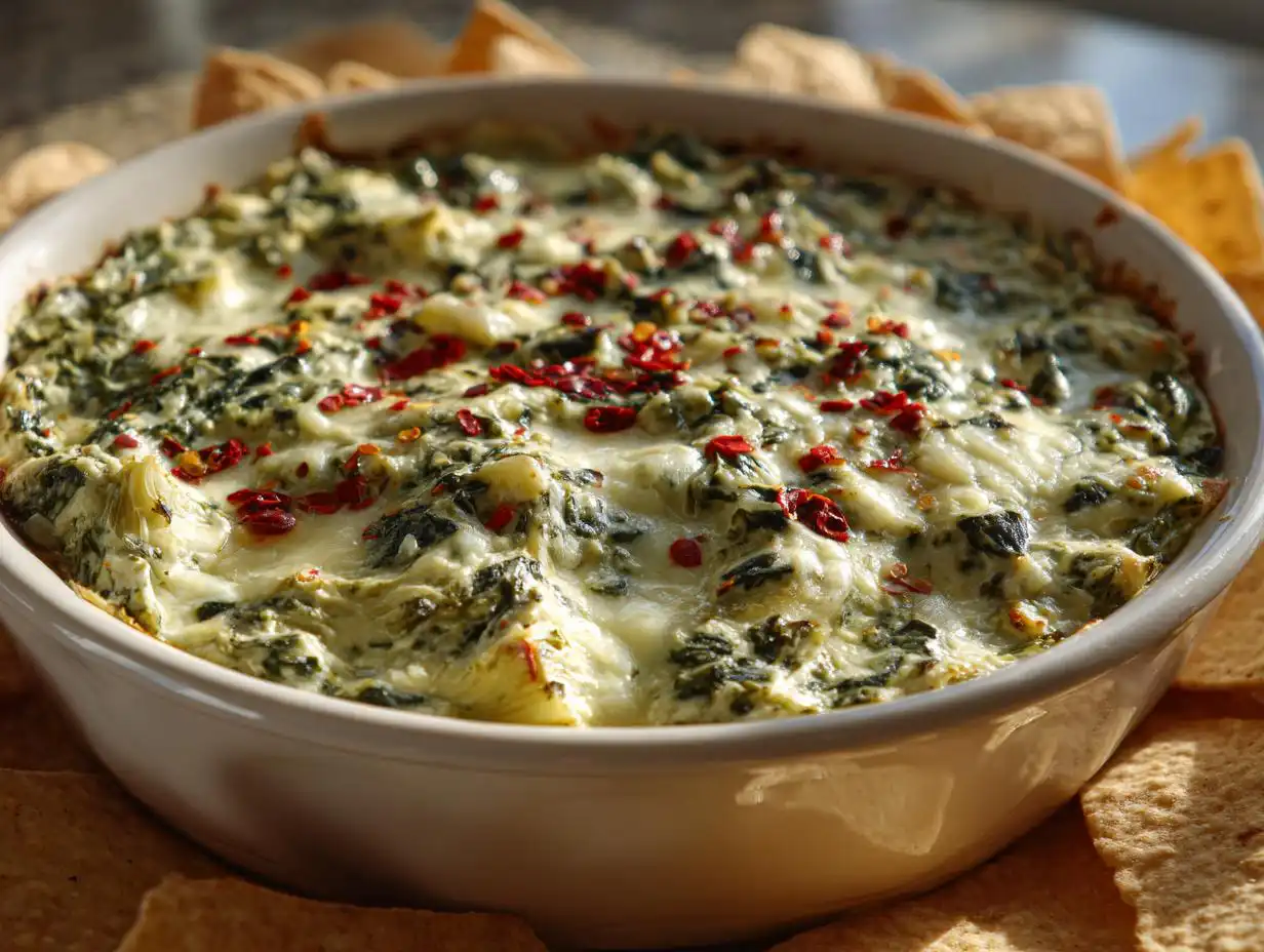 Amazing Healthy Spinach Artichoke Dip