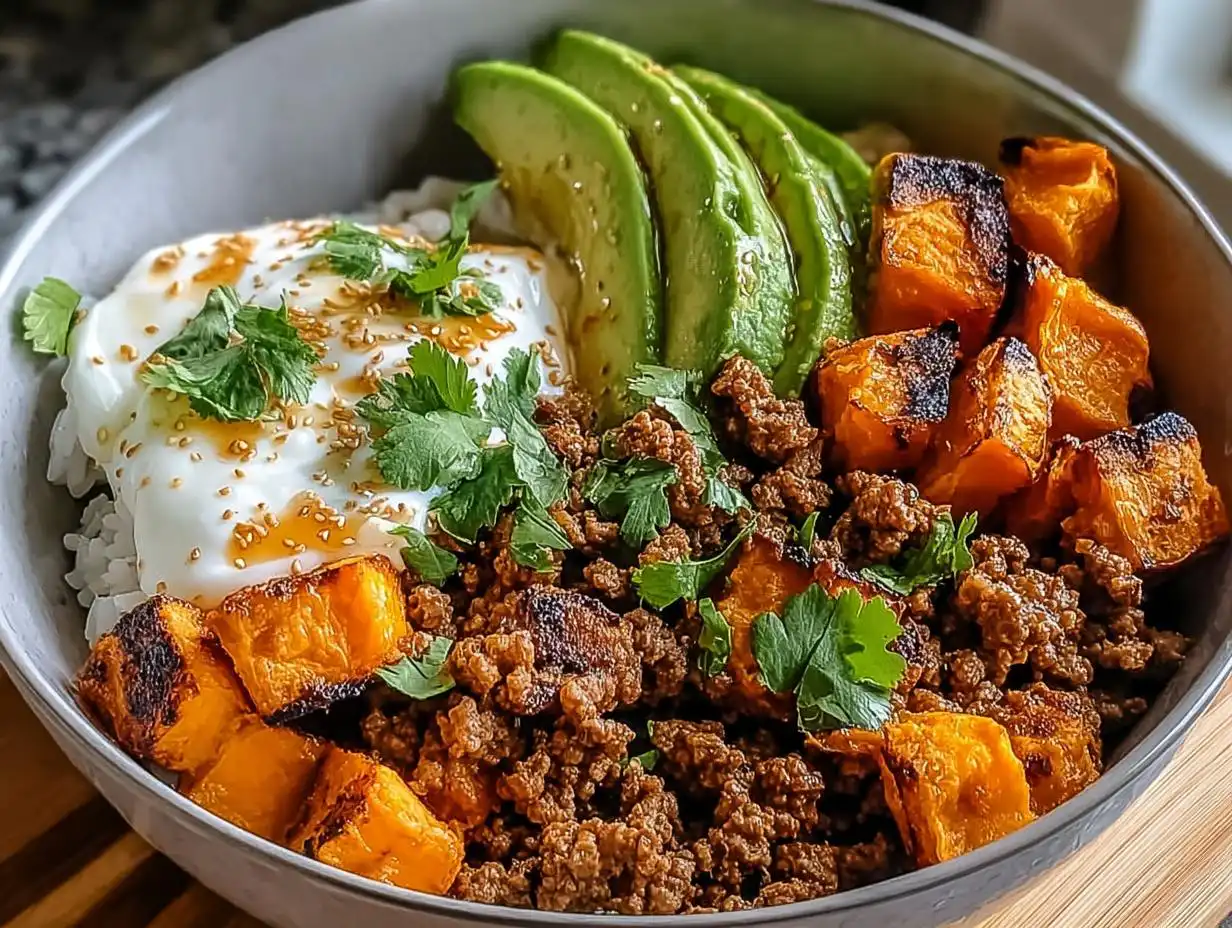 Amazing Hot Honey Ground Beef Bowl in 30 Mins