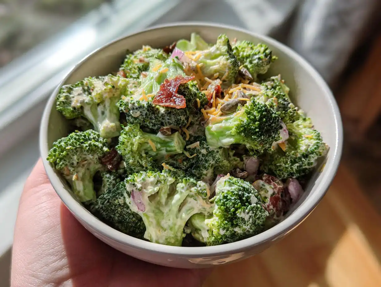 Amazing Keto Broccoli Salad in 10 Minutes