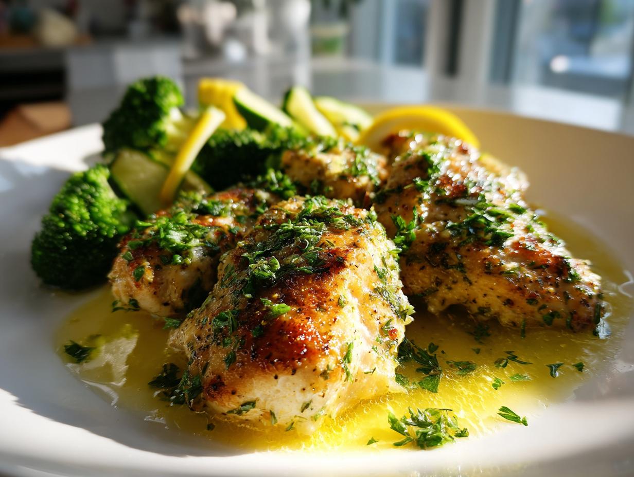 Amazing Keto Lemon Garlic Butter Chicken Dinner