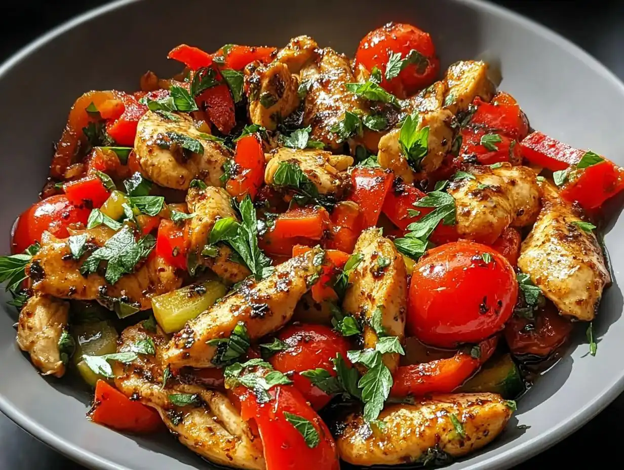 Amazing Mediterranean Chicken Stir Fry in 30 Min