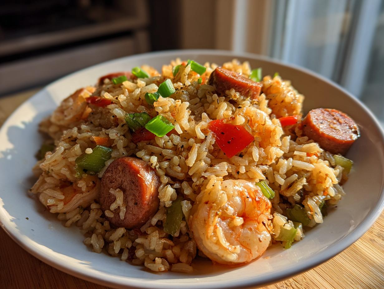 Amazing Shrimp Sausage Dirty Rice Recipe in 30 Min