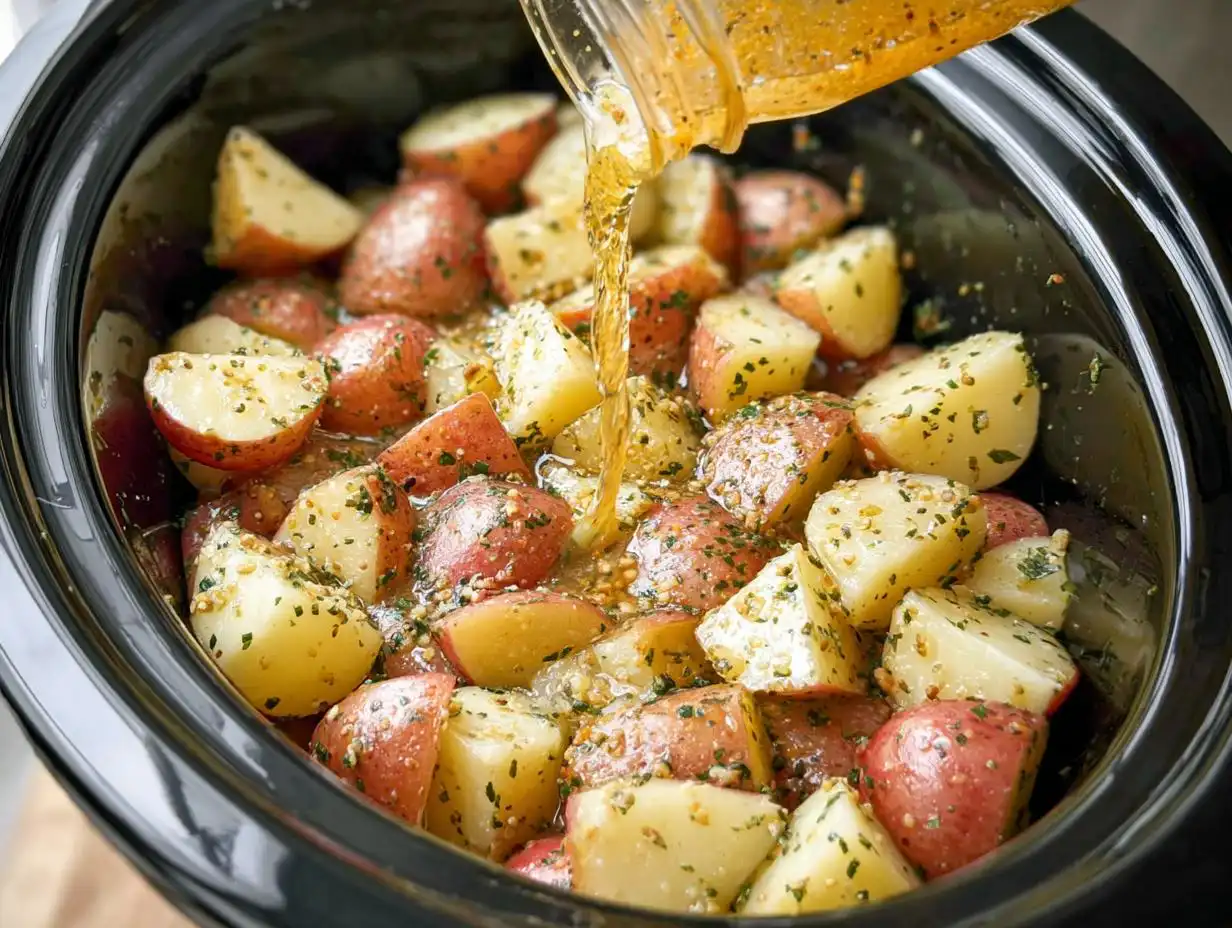 Amazing Slow Cooker Italian Potatoes: 10 Min Prep