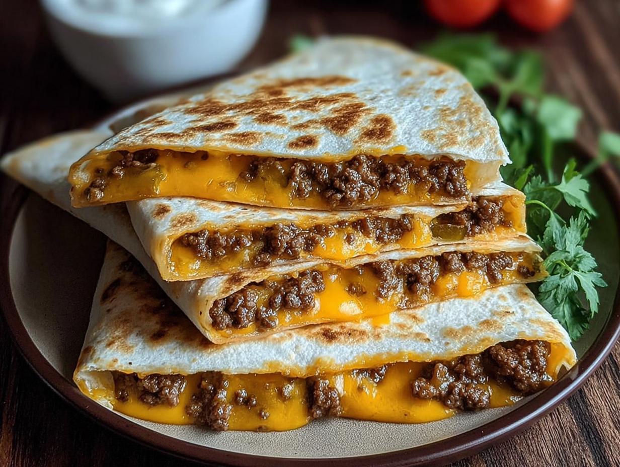 Amazing Smashburger Quesadillas in 20 Minutes