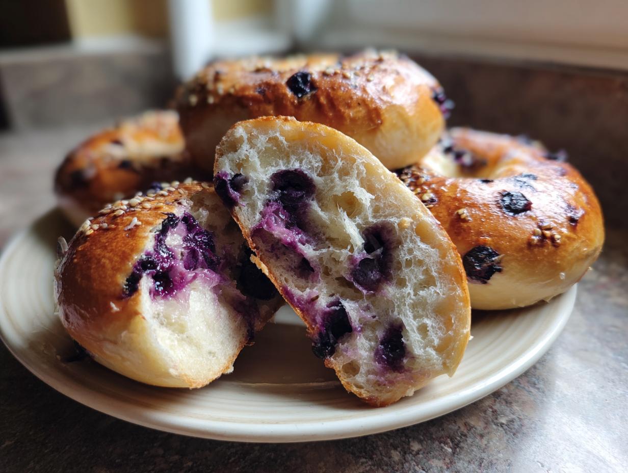 Amazing Sourdough Blueberry Bagels: 8 Steps