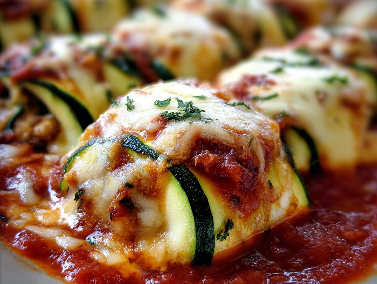 Amazing Zucchini Rollatini with Ricotta & Marinara
