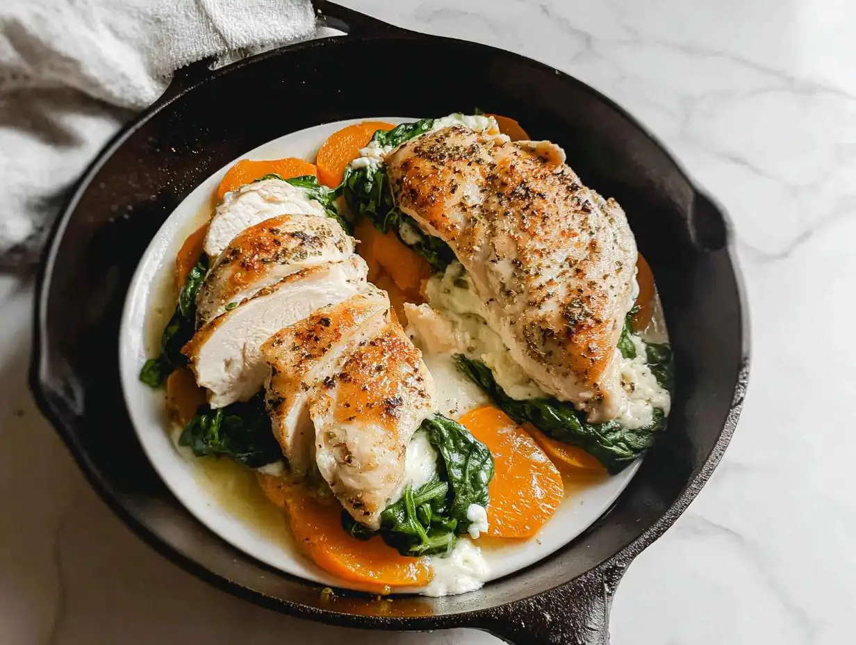 Apricot Mozzarella Stuffed Chicken: 1 Easy Dinner