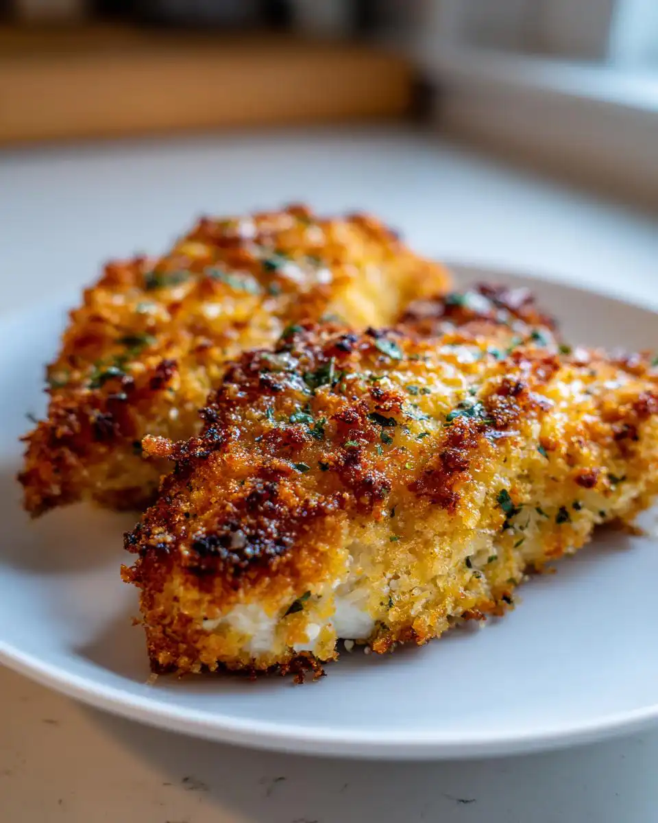 Crispy Baked Parmesan Crusted Chicken Recipe