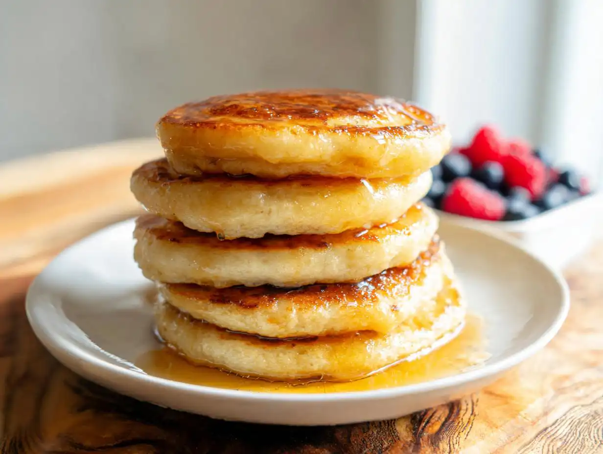 Fluffy Cottage Cheese Protein Pancakes: 15g Protein
