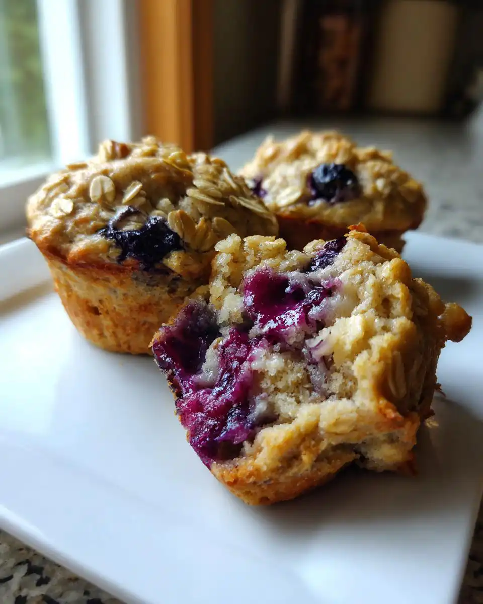 Irresistible Healthy Blueberry Muffins with Oats and Yogurt