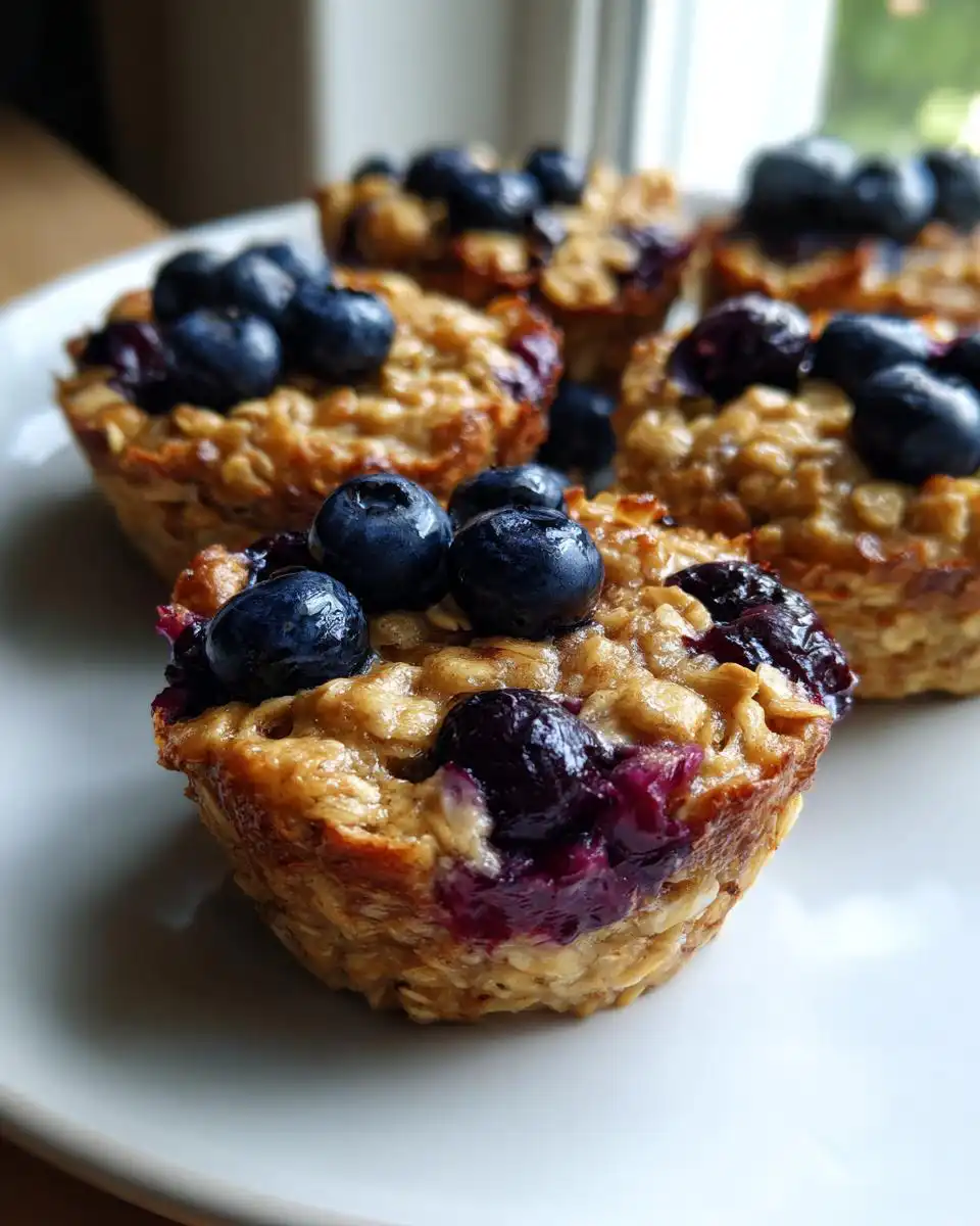 Perfect 25-Minute Healthy Blueberry Oatmeal Breakfast Cups