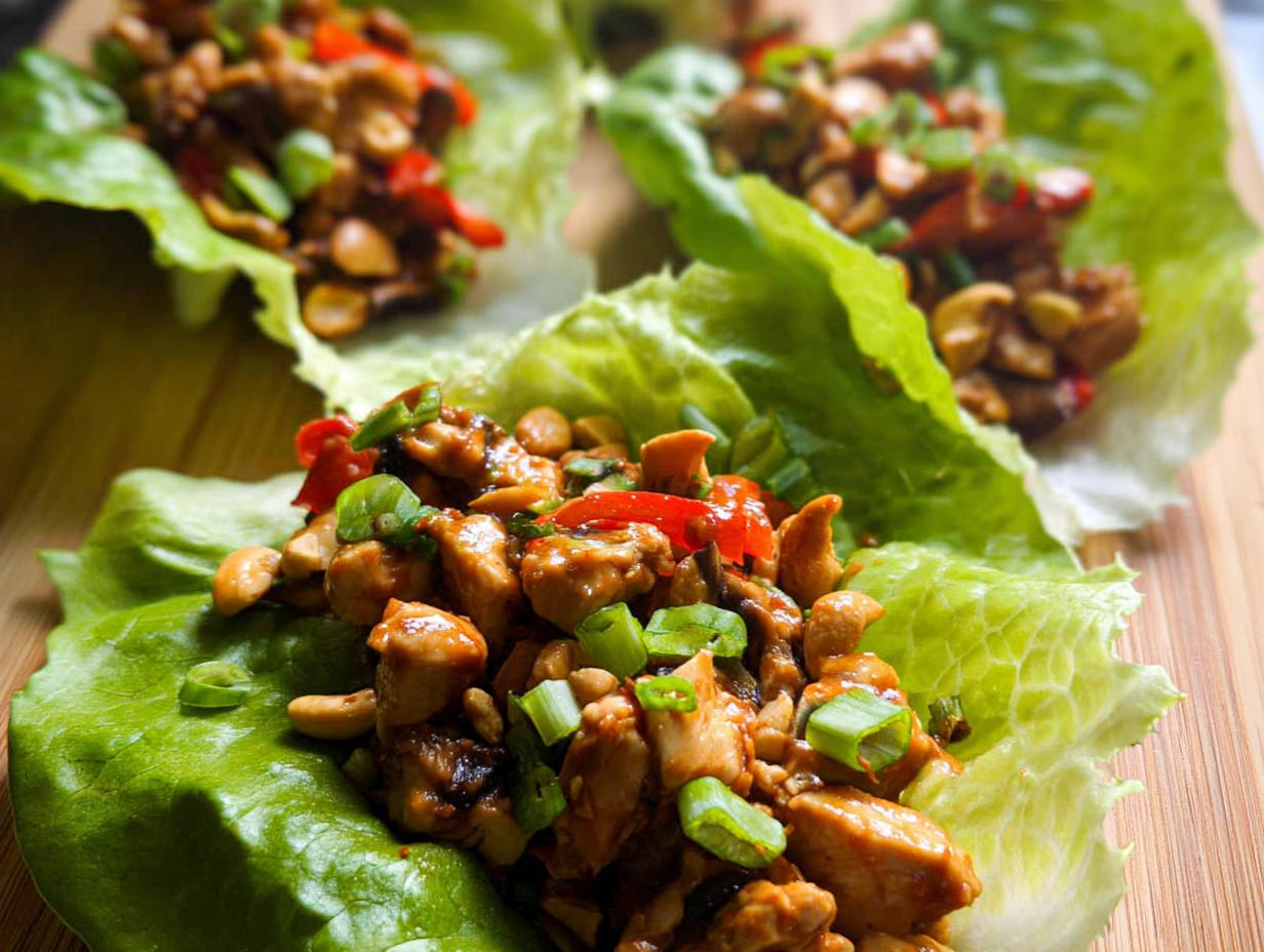 Fantastic Healthy Chicken Lettuce Wraps: 40 Min