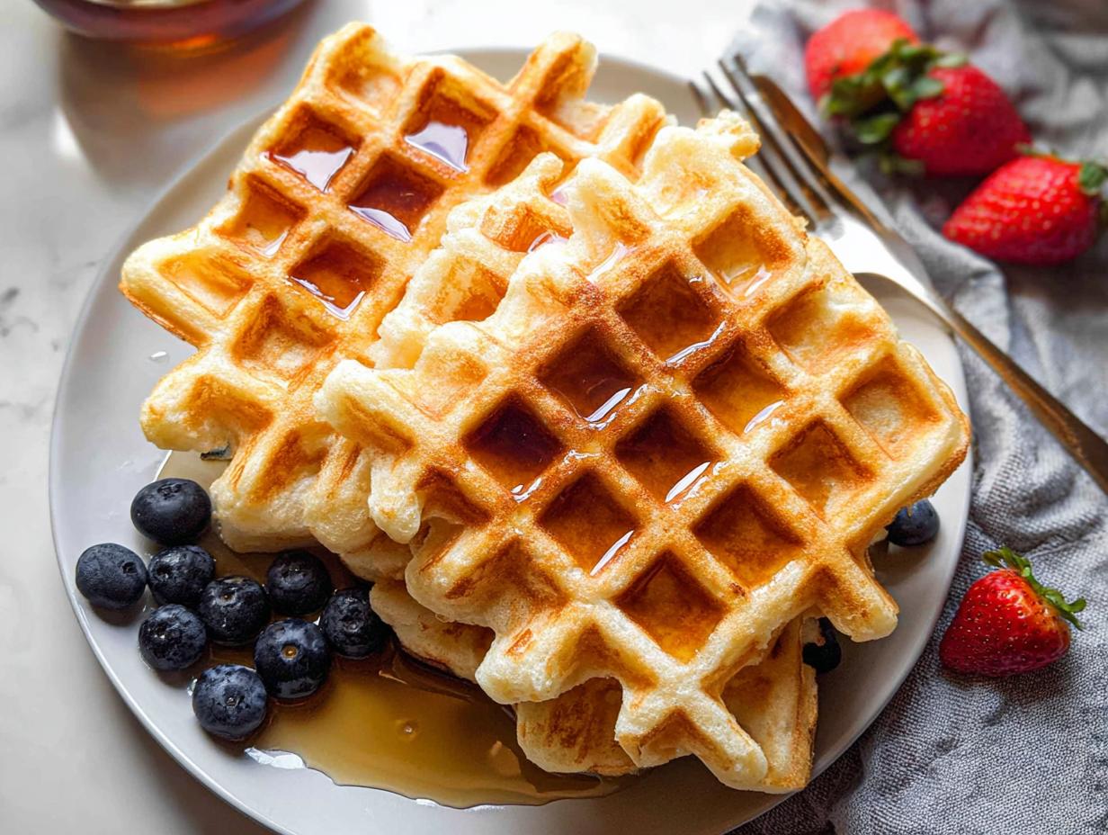 Amazing Healthy Cottage Cheese Protein Waffles
