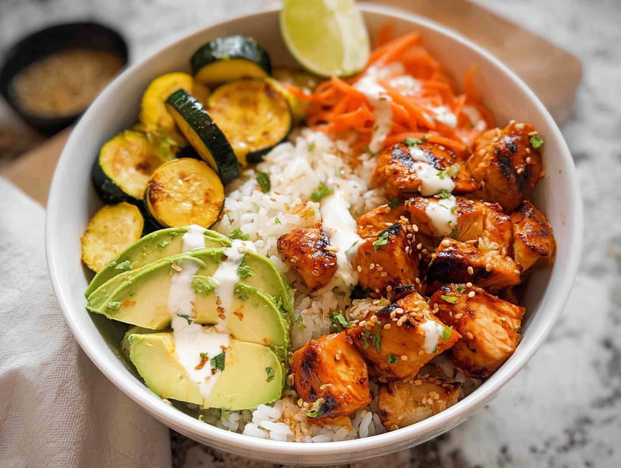 Amazing 5-Star Hot Honey Chicken Protein Bowls