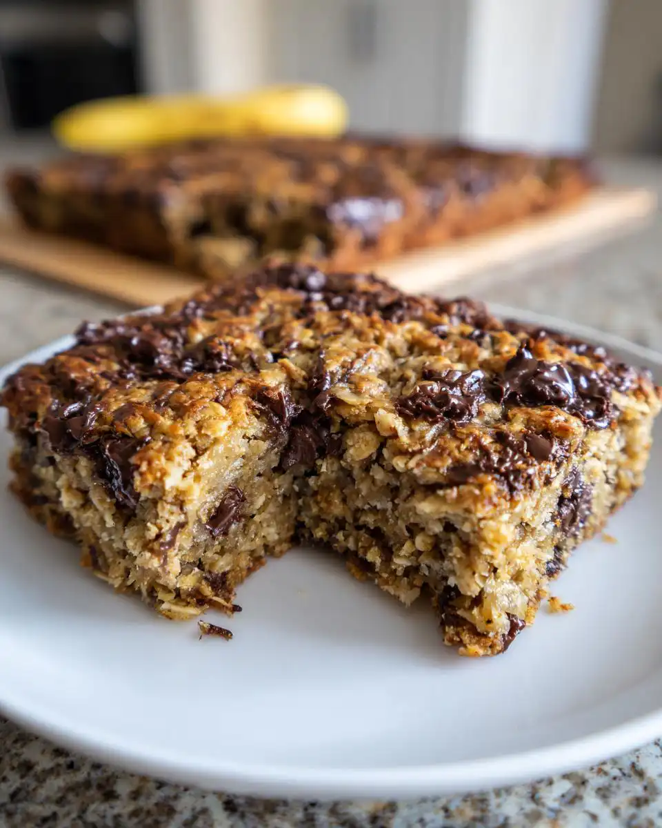 10-Minute Soft Banana Bread Oat Bars Healthy Snack