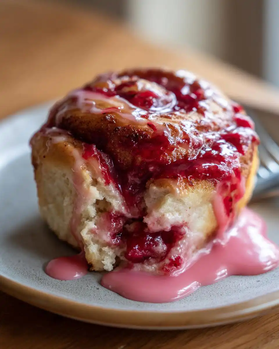 Irresistible Strawberry Cinnamon Rolls Recipe for 12
